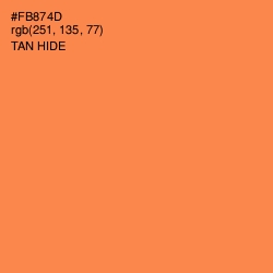 #FB874D - Tan Hide Color Image